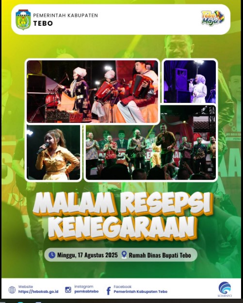 Resepsi Kenegaraan HUT ke-80 RI di Kabupaten Tebo