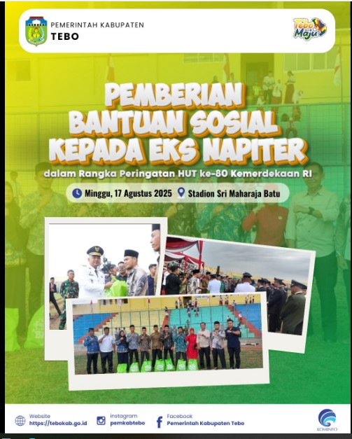 Eks Napiter Ikut Serta dalam Upacara HUT ke-80 Kemerdekaan RI di Kabupaten Tebo