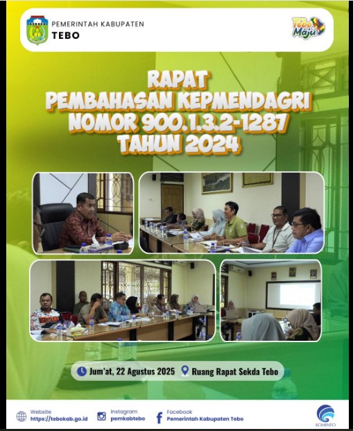 Rapat Pembahasan Kepmendagri Nomor 900.1.3.2-1287 Tahun 2024