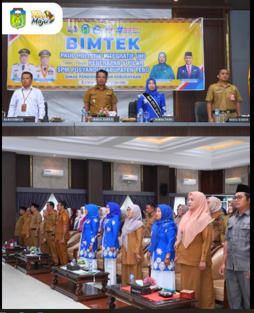 Wabup Tebo Buka Bimtek PAUD Holistik Integratif dan Sosialisasi Pencegahan Stunting 2025