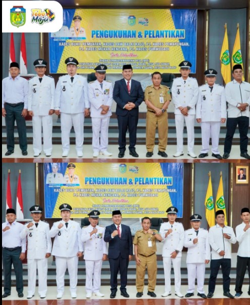 Pengukuhan dan Pelantikan Kepala Desa serta BPD oleh Pj. Sekda Tebo