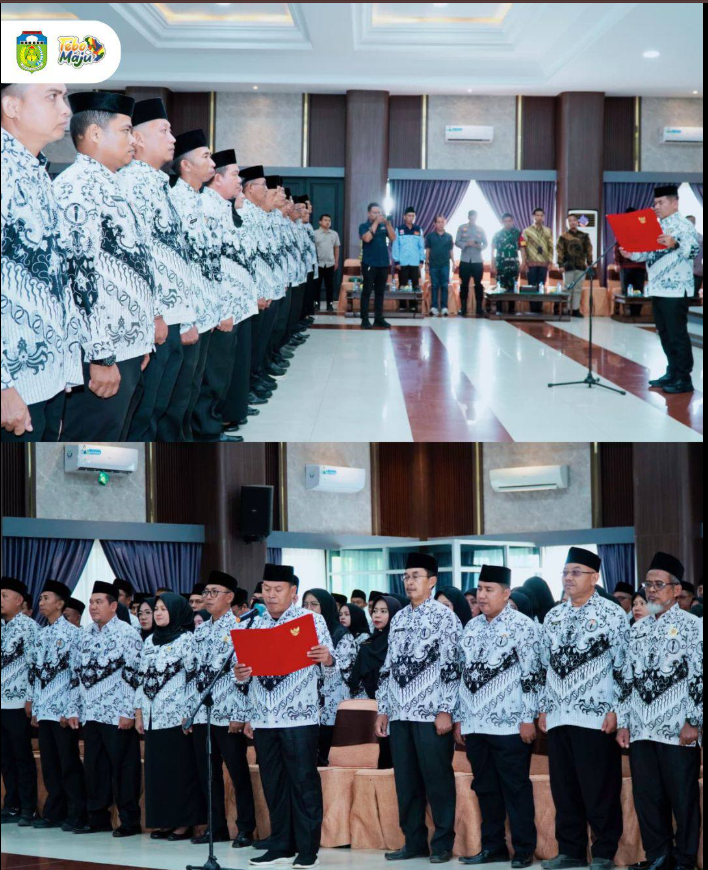 Sekda Tebo Kukuhkan Pengurus PGRI se-Kabupaten Tebo Masa Bakti 2025–2030