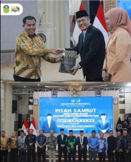 Pj. Sekda Tebo Hadiri Pisah Sambut Kakanwil Ditjen Pemasyarakatan Jambi