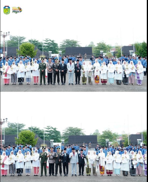 Upacara Peringatan Hari Bela Negara ke-77, Hari Kesetiakawanan Sosial ke-68, dan Hari Ibu ke-97 Tingkat Kabupaten Tebo