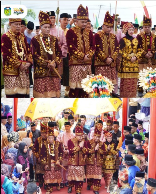 Bupati dan Wakil Bupati Tebo Terima Penganugerahan Gelar Adat Melayu Jambi