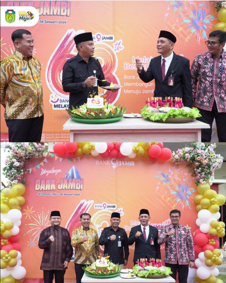 Wakil Bupati Tebo Hadiri Upacara Peringatan HUT Bank Jambi ke-63