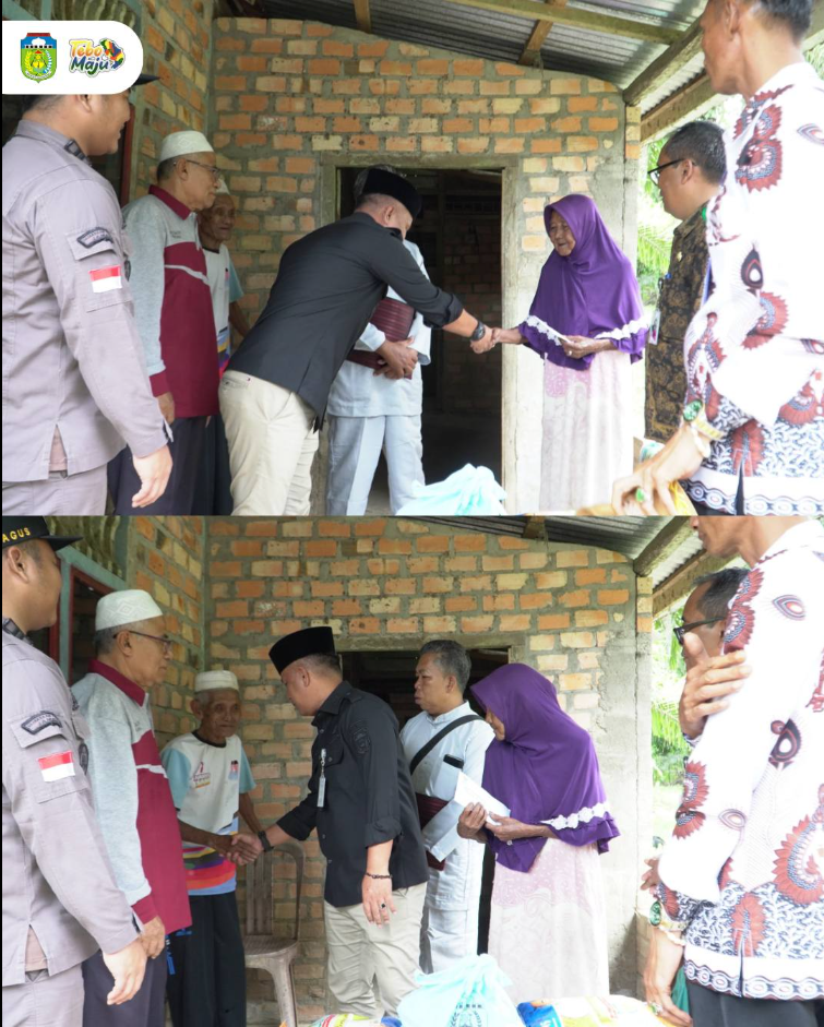 Wakil Bupati Tebo Serahkan Bantuan Kekeluargaan kepada Keluarga Korban Tenggelam