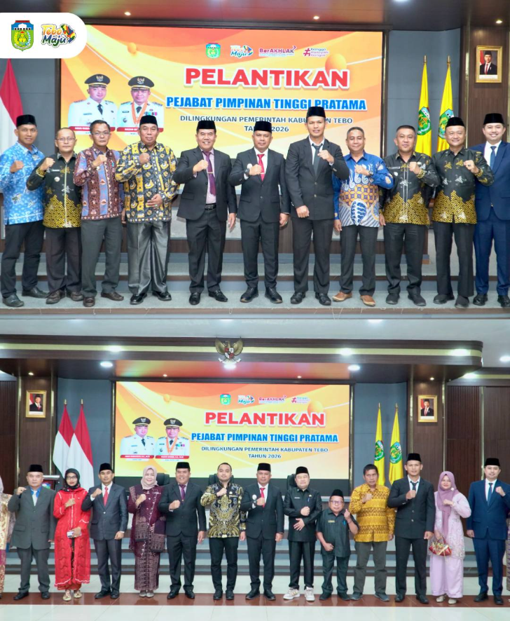 Pelantikan Pejabat Pimpinan Tinggi Pratama di Lingkungan Pemerintah Kabupaten Tebo