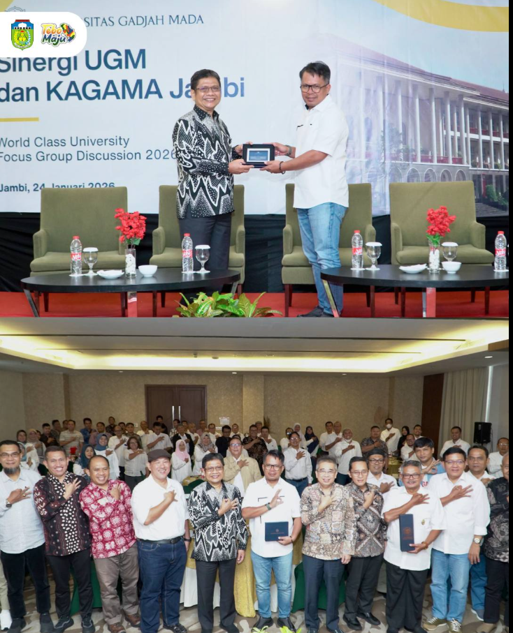 Wakil Bupati Tebo Hadiri FGD World Class University Sinergi UGM dan KAGAMA