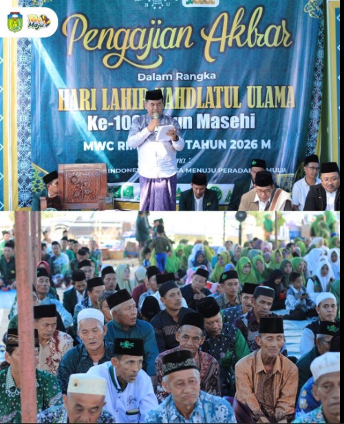 Sekretaris Daerah Kabupaten Tebo, Dr. Sindi, S.H., M.H., menghadiri Peringatan Hari Lahir Nahdlatul Ulama ke-100 Tahun 2026 M