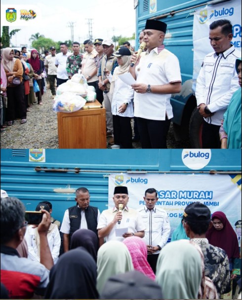 Bupati Tebo Buka Operasi Pasar Murah di Kecamatan Rimbo Bujang