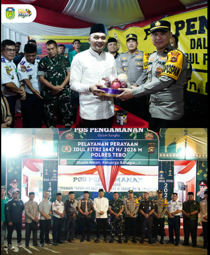 Bupati dan Wakil Bupati Tebo Tinjau Posko Mudik Lebaran 1447 H