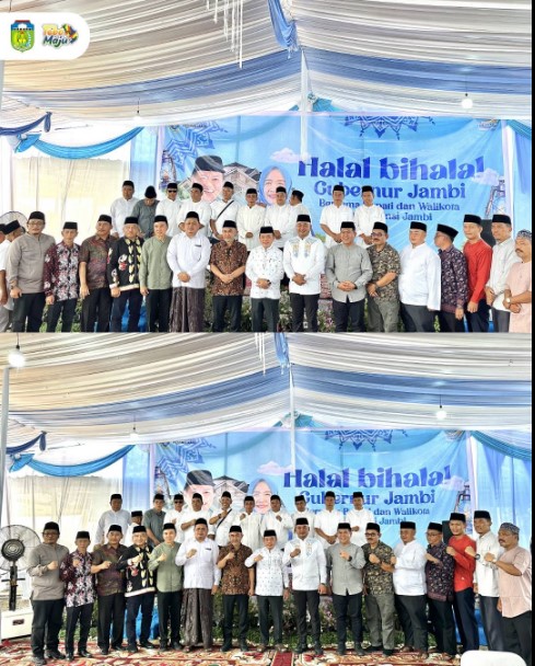 Bupati Tebo Hadiri Open House dan Halal Bi Halal Gubernur Jambi