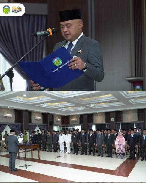 Pelantikan Jabatan Pimpinan Tinggi Pratama di Lingkungan Pemkab Tebo