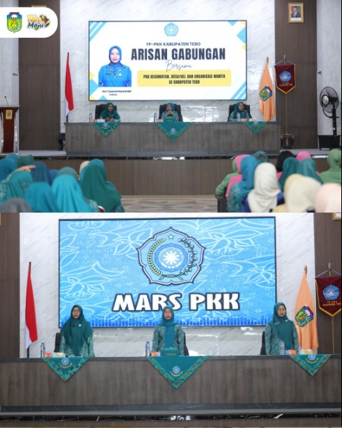 Ketua TP PKK Tebo Hadiri Pertemuan Rutin Bulanan PKK