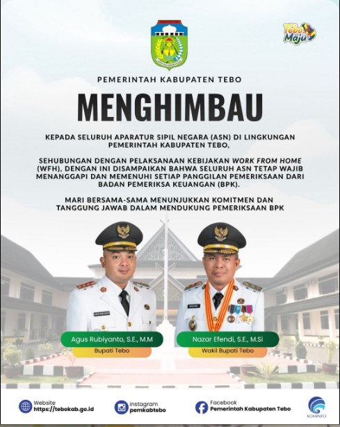 HIMBAUAN WFH DI LINGKUNGAN PEMKAB TEBO