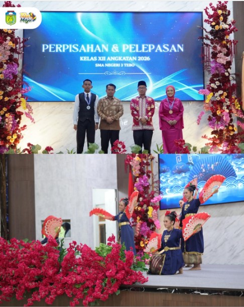 Wabup Tebo Hadiri Perpisahan dan Pelepasan Siswa Kelas XII SMAN 3 Tebo