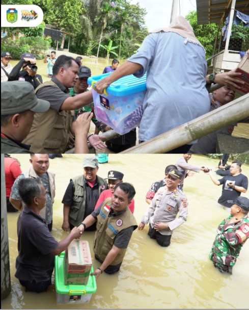 Wabup Tebo Salurkan Bantuan untuk Korban Banjir di Tengah Ilir