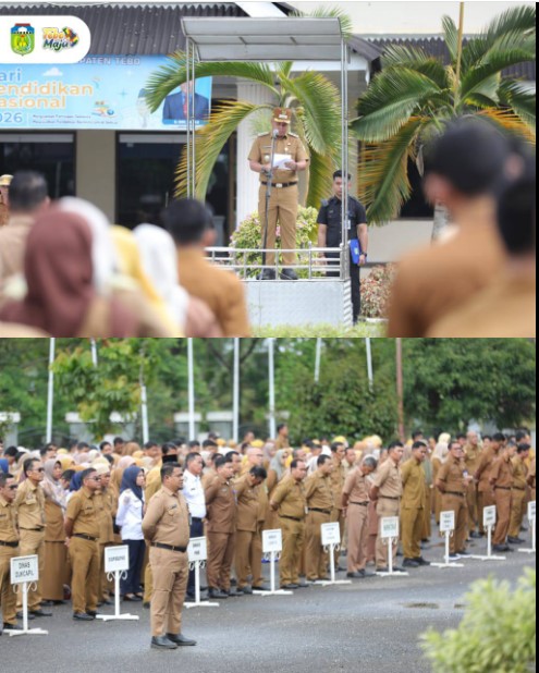 Wabup Tebo Pimpin Upacara Peringatan Hari Pendidikan Nasional 2026