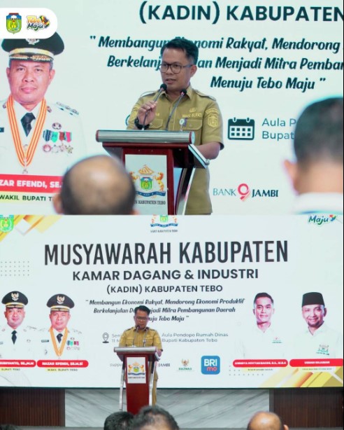 Wabup Tebo Hadiri Muskab KADIN Kabupaten Tebo