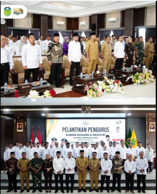 Bupati Tebo Lantik Pengurus KADIN Kabupaten Tebo Periode 2026–2031