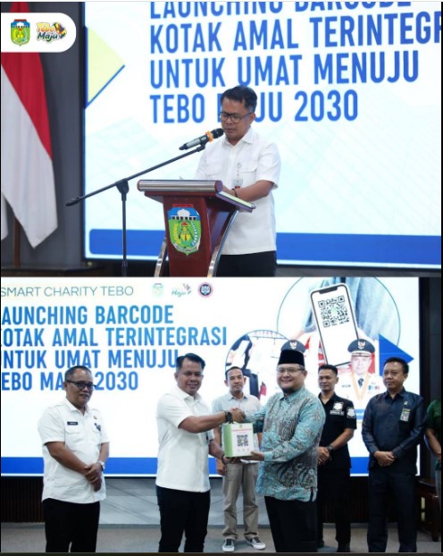 Launching Barcode Kotak Amal Terintegrasi Smart Charity Tebo