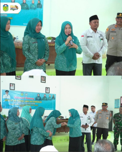 Ketua TP PKK Provinsi Jambi Lakukan Supervisi dan Monitoring Program PKK di Kabupaten Tebo
