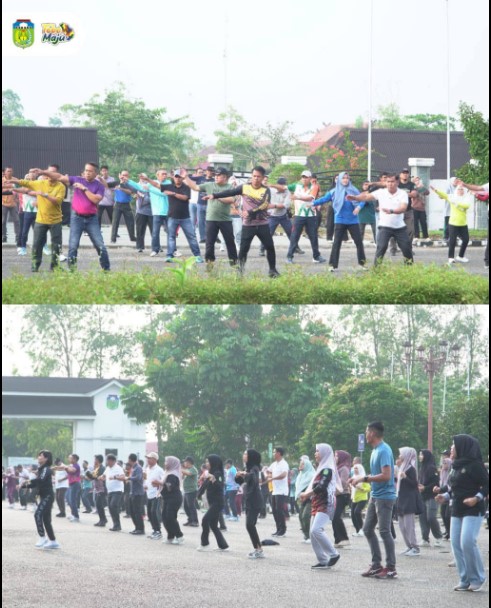 Senam Sehat Bersama Tingkatkan Kebugaran dan Semangat Kebersamaan