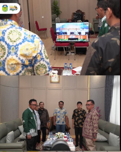 Virtual Rakor Program Strategis Nasional Bersama Mendagri