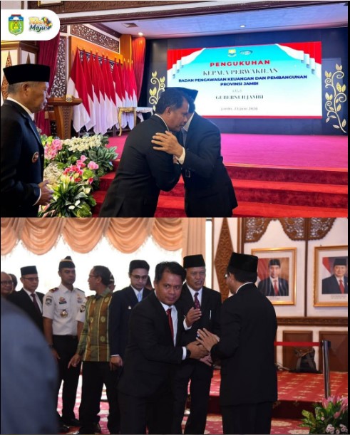 Wabup Tebo Hadiri Pengukuhan Kepala Perwakilan BPKP Provinsi Jambi