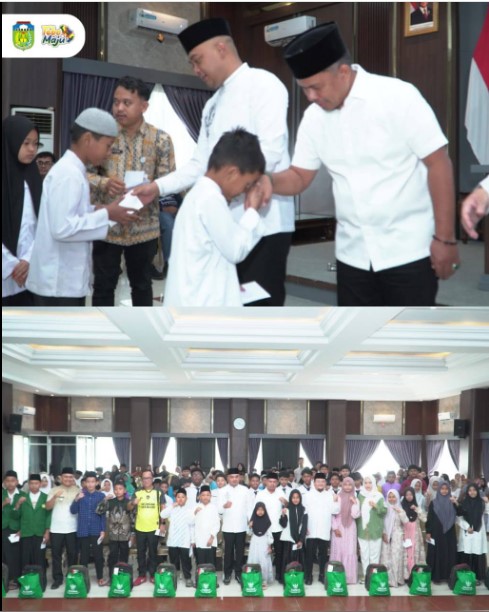 Bupati Tebo Serahkan Santunan dan Bantuan Sembako kepada Masyarakat