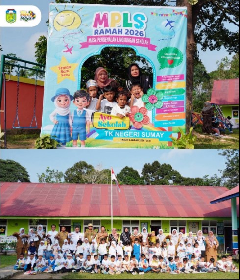 Bunda PAUD Kabupaten Tebo Tinjau MPLS di Desa Teluk Singkawang