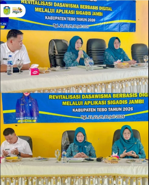 Ketua TP PKK Kabupaten Tebo Sosialisasikan Revitalisasi Dasawisma Berbasis Digital Melalui Aplikasi SIGADIS Jambi 2026