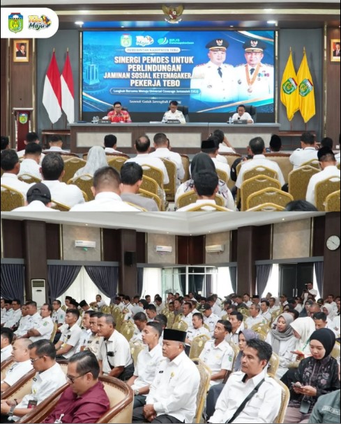 Wabup Tebo Evaluasi Kepesertaan BPJS Ketenagakerjaan bagi Kelembagaan Desa
