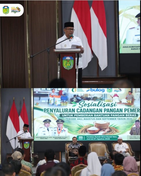 Wabup Tebo Sosialisasikan Bantuan Pangan Periode Juli–September 2026