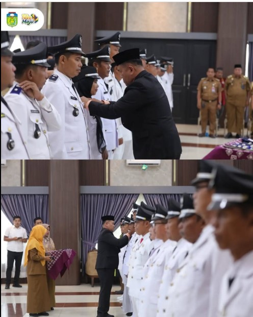 Sekda Tebo Lantik Penjabat Kepala Desa dan Anggota BPD