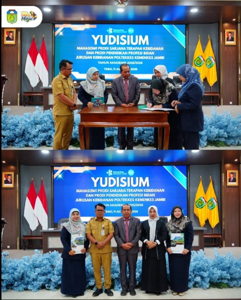 Wabup Tebo Hadiri Yudisium Mahasiswa Profesi Bidan dan Sarjana Terapan Kebidanan