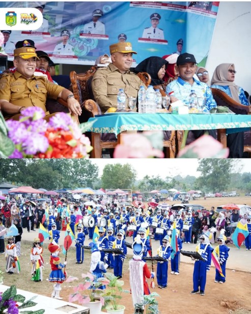 Bupati Tebo Hadiri Pawai Pembangunan HUT ke-81 Kemerdekaan RI di Rimbo Ulu