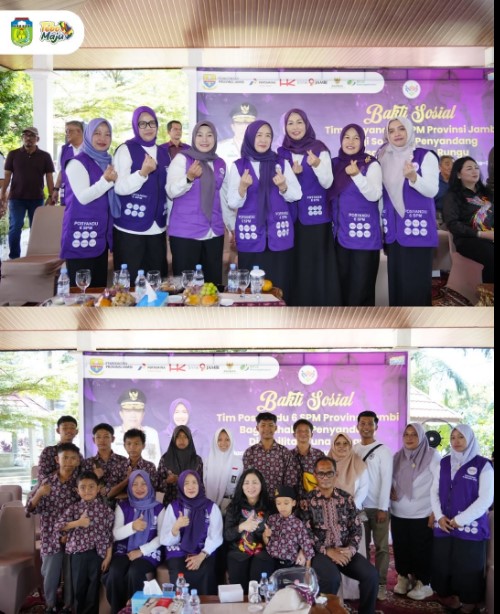 Ketua TP Posyandu Kabupaten Tebo Hadiri Bhakti Sosial TP Posyandu Provinsi Jambi 2026