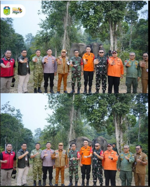 Bupati Tebo Tinjau Penanganan Karhutla di Kecamatan Sumay