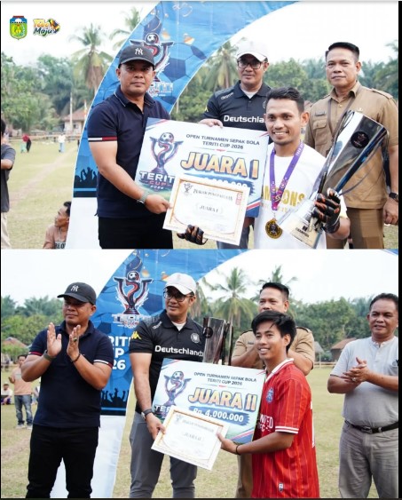 Wabup Tebo Hadiri Penutupan Open Turnamen Sepak Bola Teriti Cup 2026