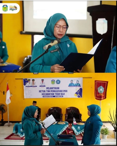 Pelantikan Ketua TP PKK Kecamatan Tebo Ulu