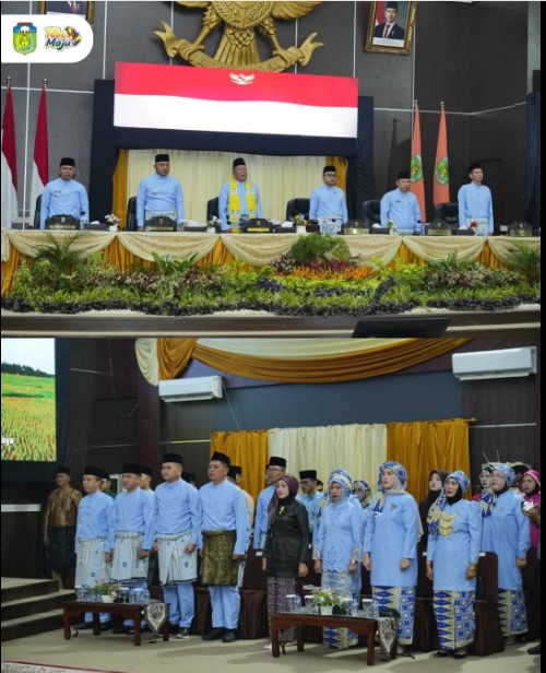 Bupati Tebo Bersama Wakil Gubernur Jambi Hadiri Rapurna DPRD HUT ke-27 Kabupaten Tebo