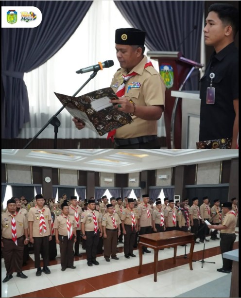 Wabup Tebo Kukuhkan Pengurus Gerakan Pramuka Kecamatan Tebo Tengah