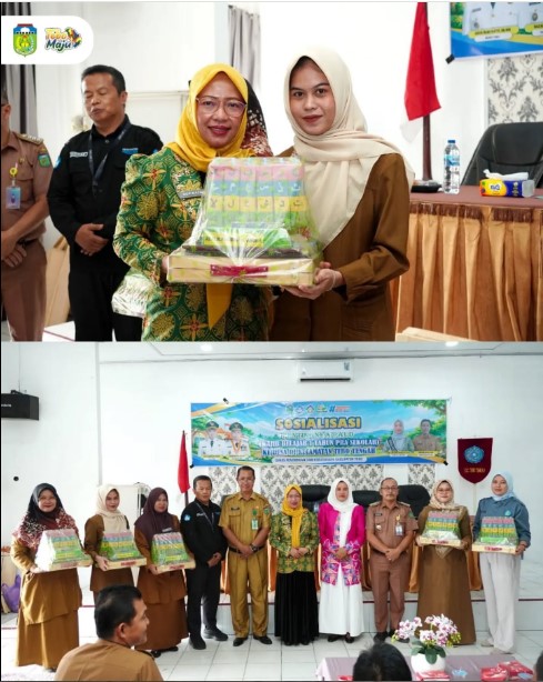 Bunda PAUD Kabupaten Tebo menghadiri kegiatan Sosialisasi Program Rumah Anak SIGAP dan Penyerahan Alat Permainan Edukatif (APE)